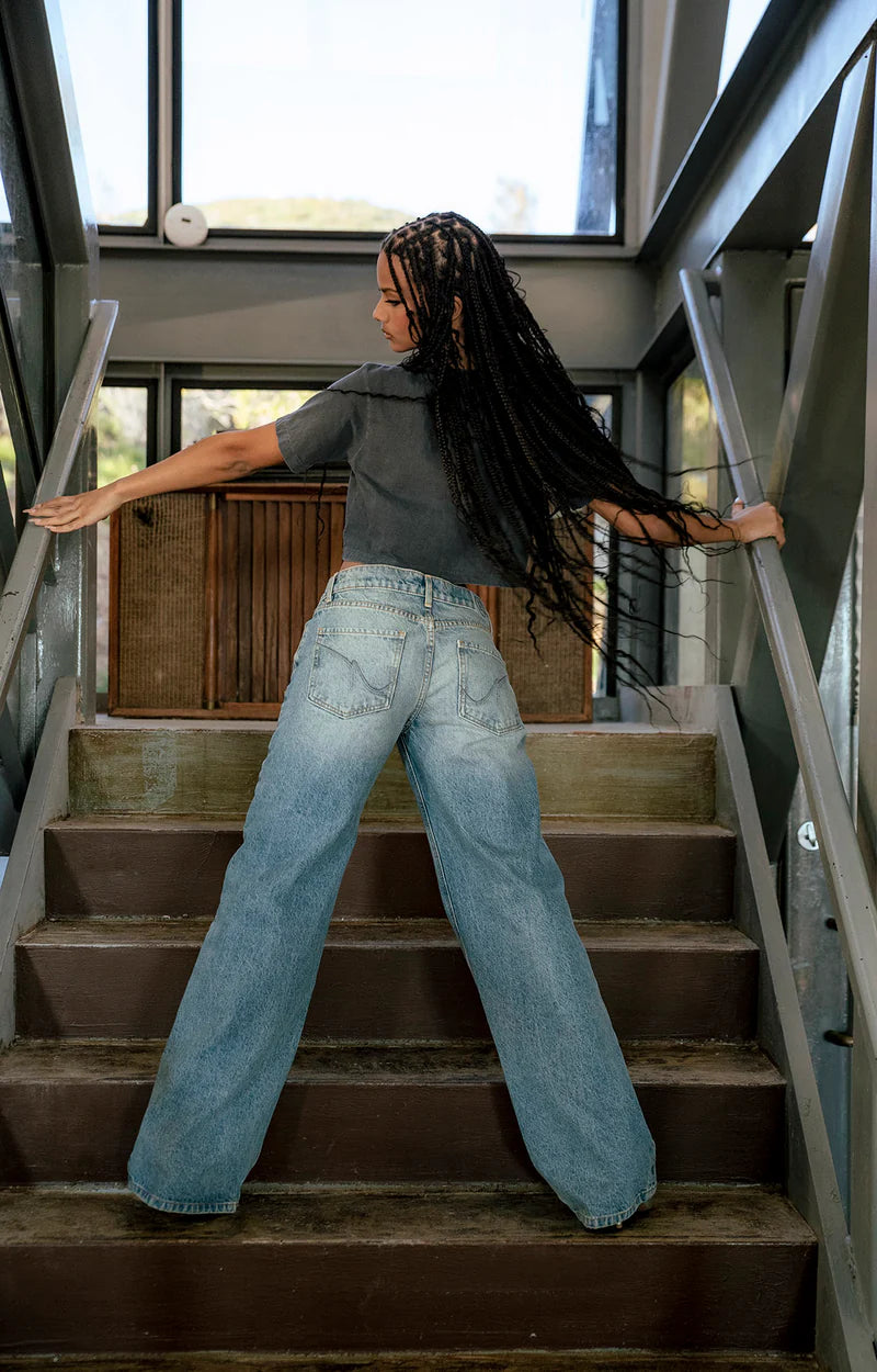 ZAYA – Vintage Low-Rise Baggy Jeans | Ocean Ave Edition